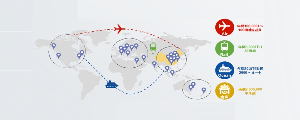 メーカー系物流のノウハウが活かせる国際フォワーディングサービス
