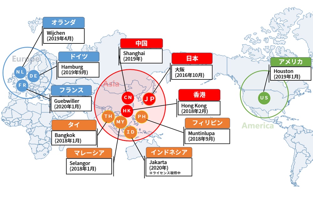 海外関係会社地図